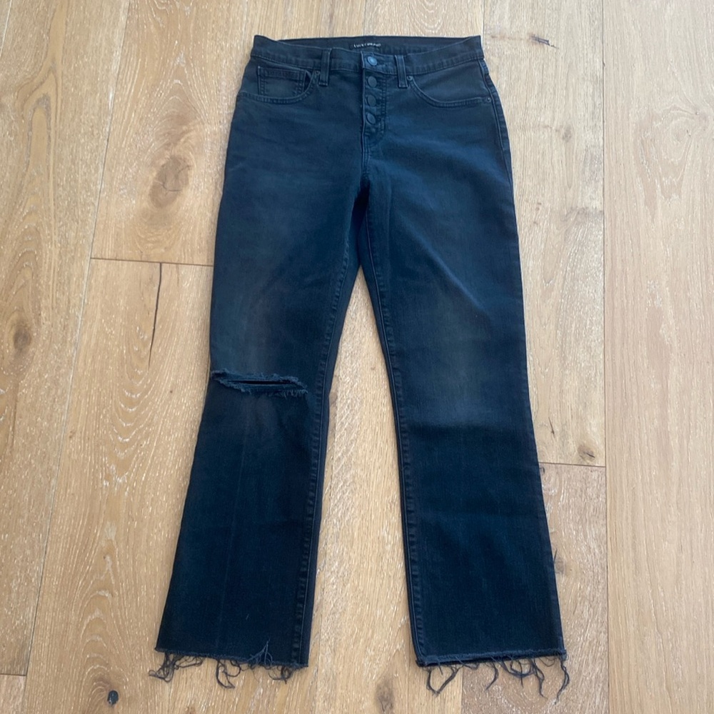 LUCKY BRAND “Mid Rise Crop Mini Boot (8/29R) Black